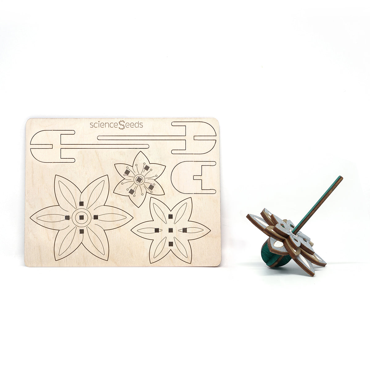 Dahlia spinning top board