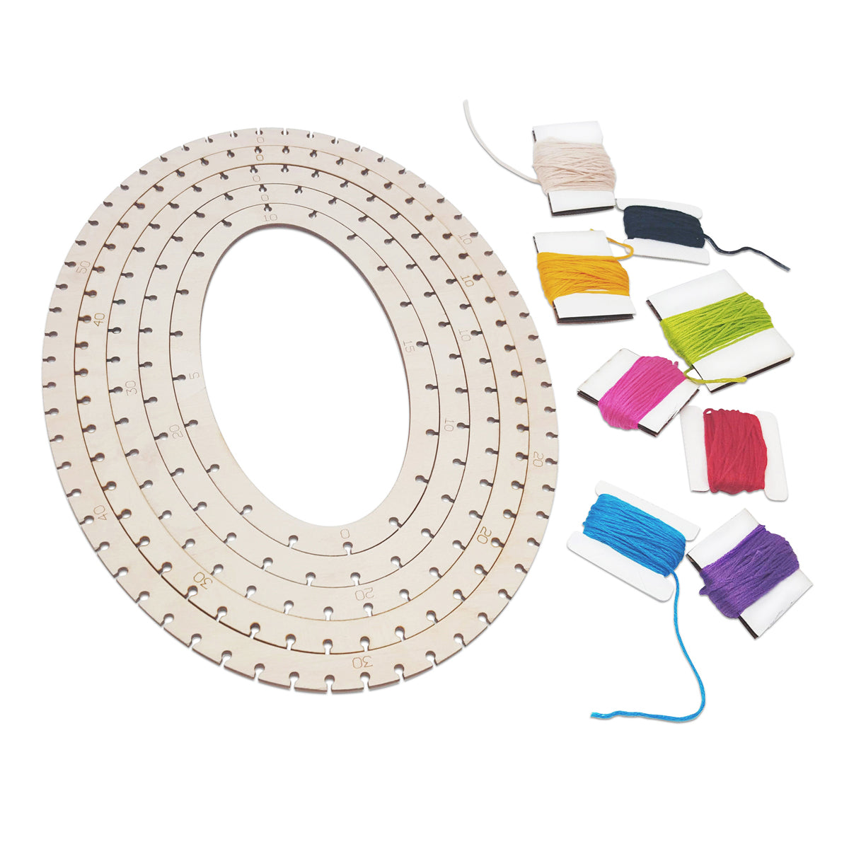 elliptical string art 5 hoops