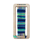 Completed bookmark on loom