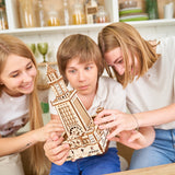 kids admiring alexandria lighthouse kit