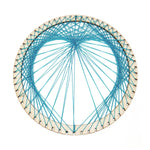 heart pattern on a circular hoop