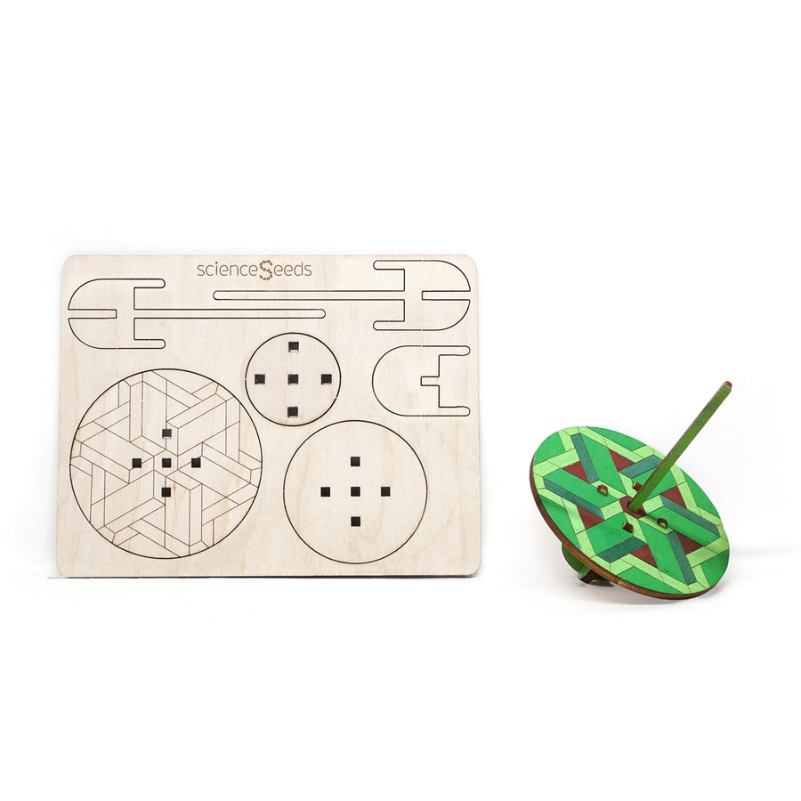 Geometric Blocks Spinning Top Kit – scienceSeeds