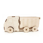 uncolored dump truck side view