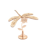 Laser cut wood butterfly with a white background