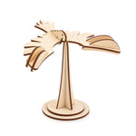 Laser cut eagle balancing on a stand with white background