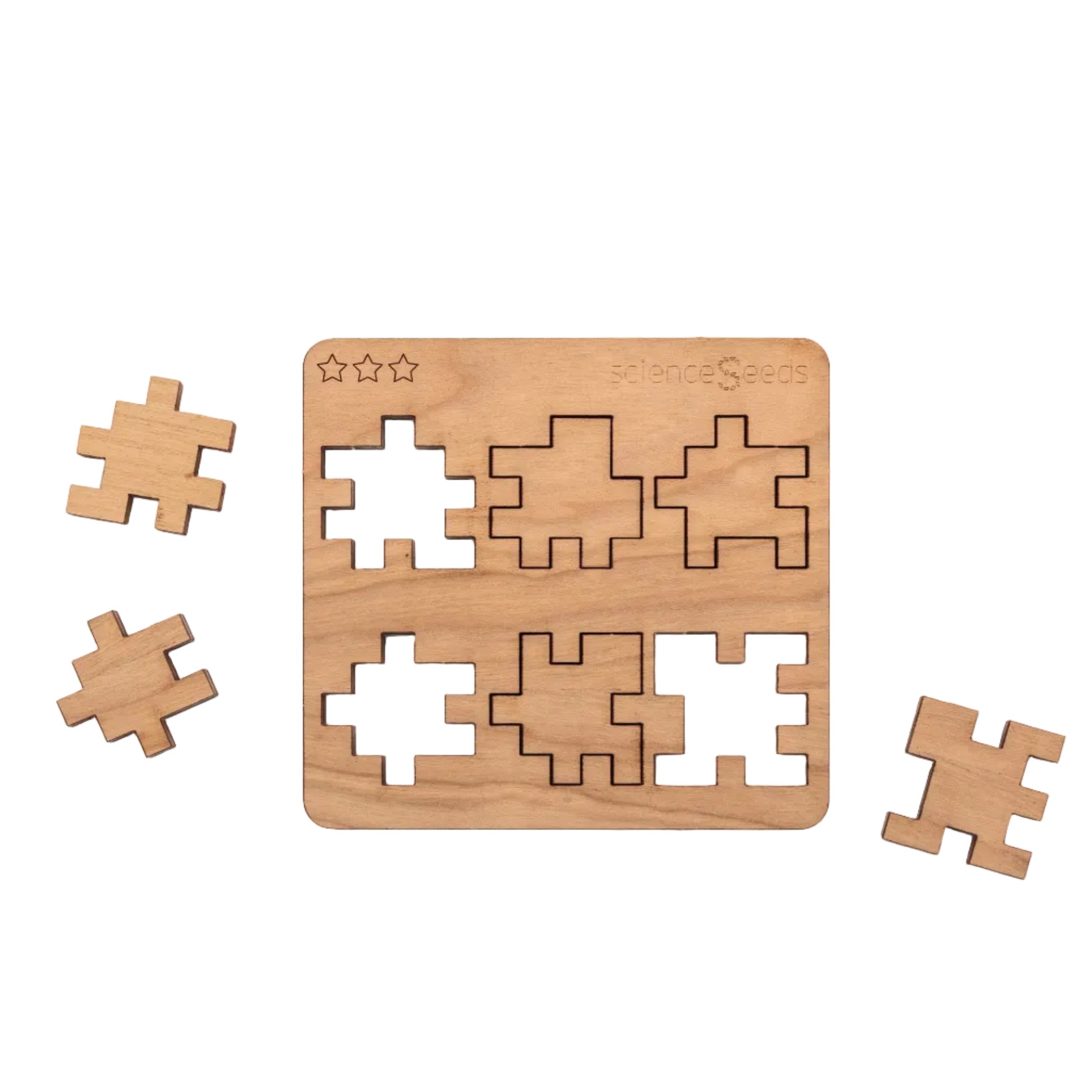 CubeMaster Pro 3D cube puzzle with 3 component surrounding the board