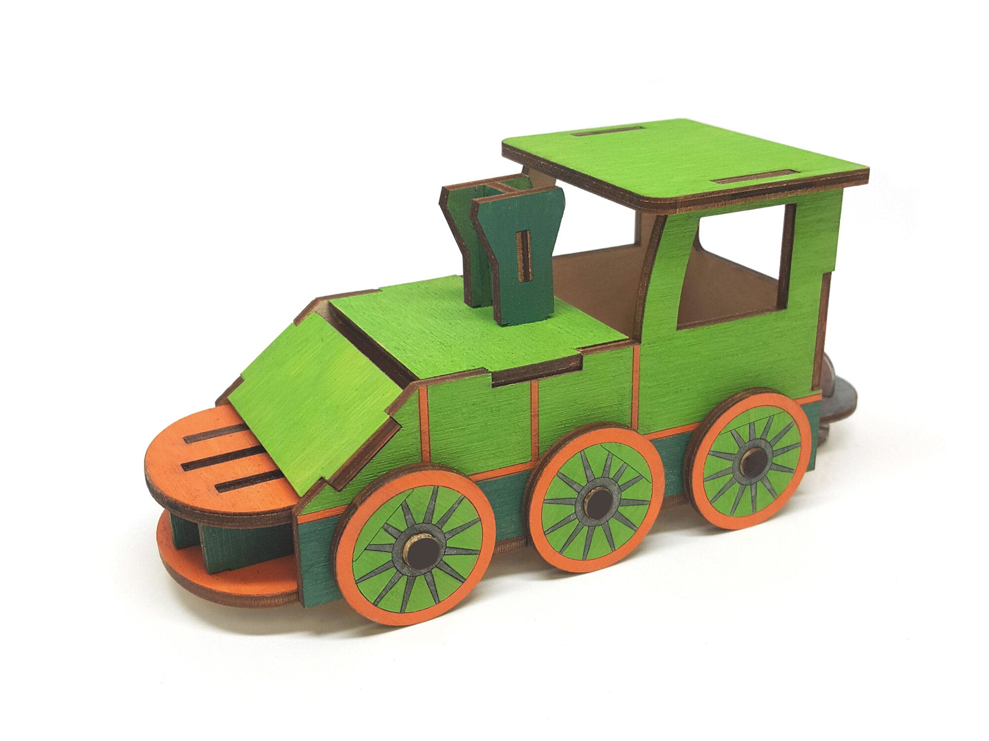 DIY Train Locomotive Kit Locomotive Open Wagon